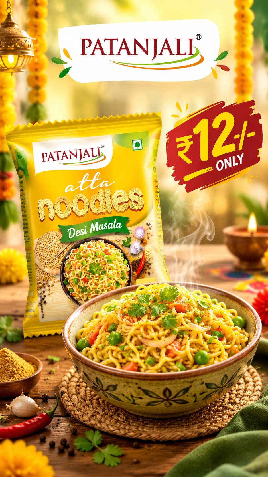Atta Noodle - Classic- Patanjali